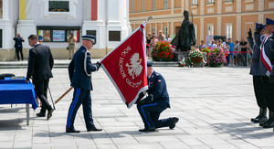 przekazanie sztandaru Komendantowi Wojewódzkiemu Policji w KRakowie