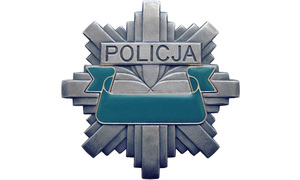 Odznaka policyjna z napisem Policja