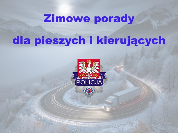 Zimowe porady dla pieszych i kierujących