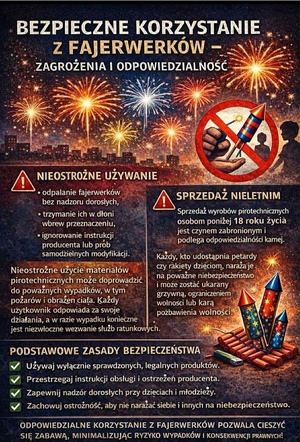 Zasady bezpieczeństwa przy korzystaniu z fajerwerków – porady prewencyjne