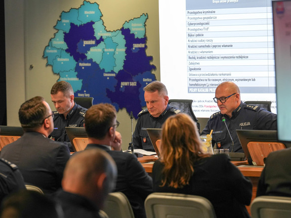 Narada roczna kadry kierowniczej małopolskiej Policji - podsumowanie działań w 2025r. i plany na przyszłość