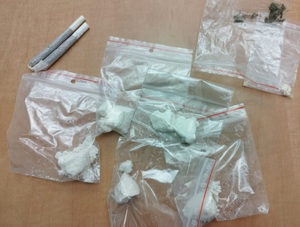 Zabezpieczona w woreczkach amfetamina i marihuana